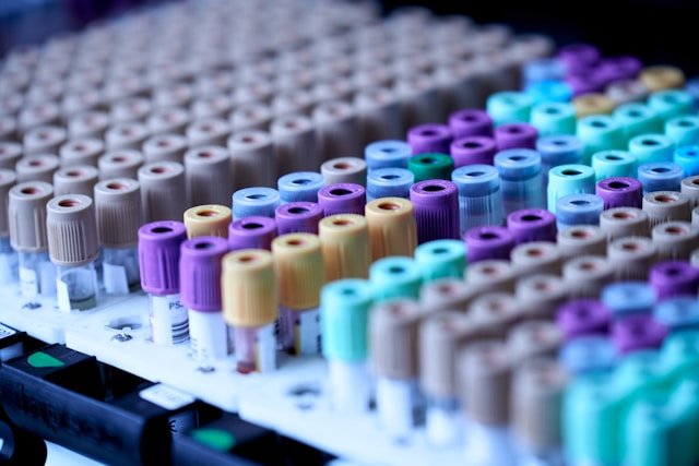 A set of vials