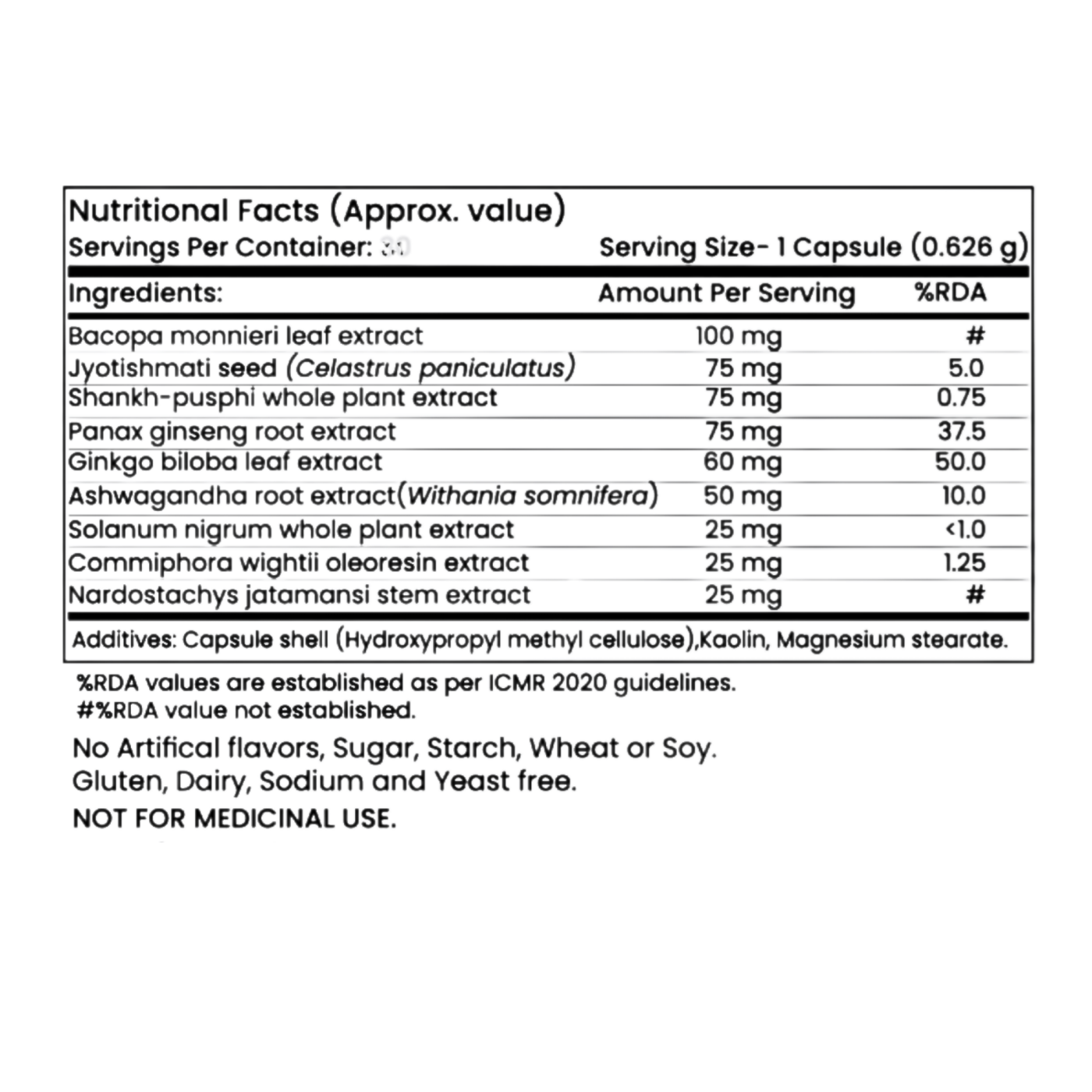 Product label