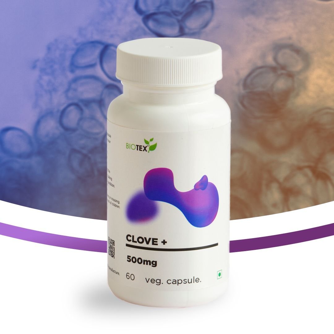 Biotex Clove+ - Herbal Nutraceutical Supplement with Clove, Aloe Vera, Rosemary, and Cinnamon